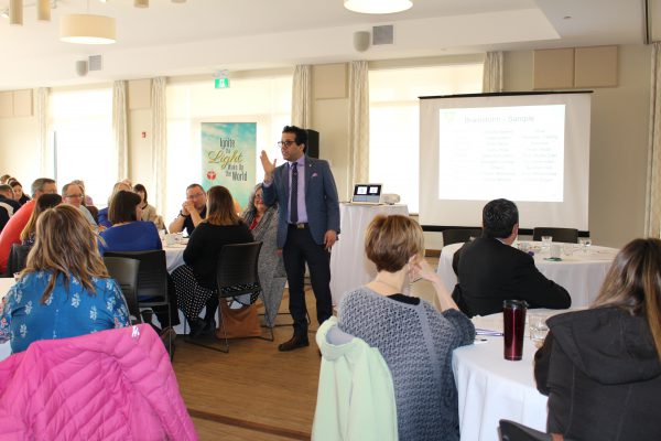 Shakil Choudhury of Anima Leadership addresses school teams