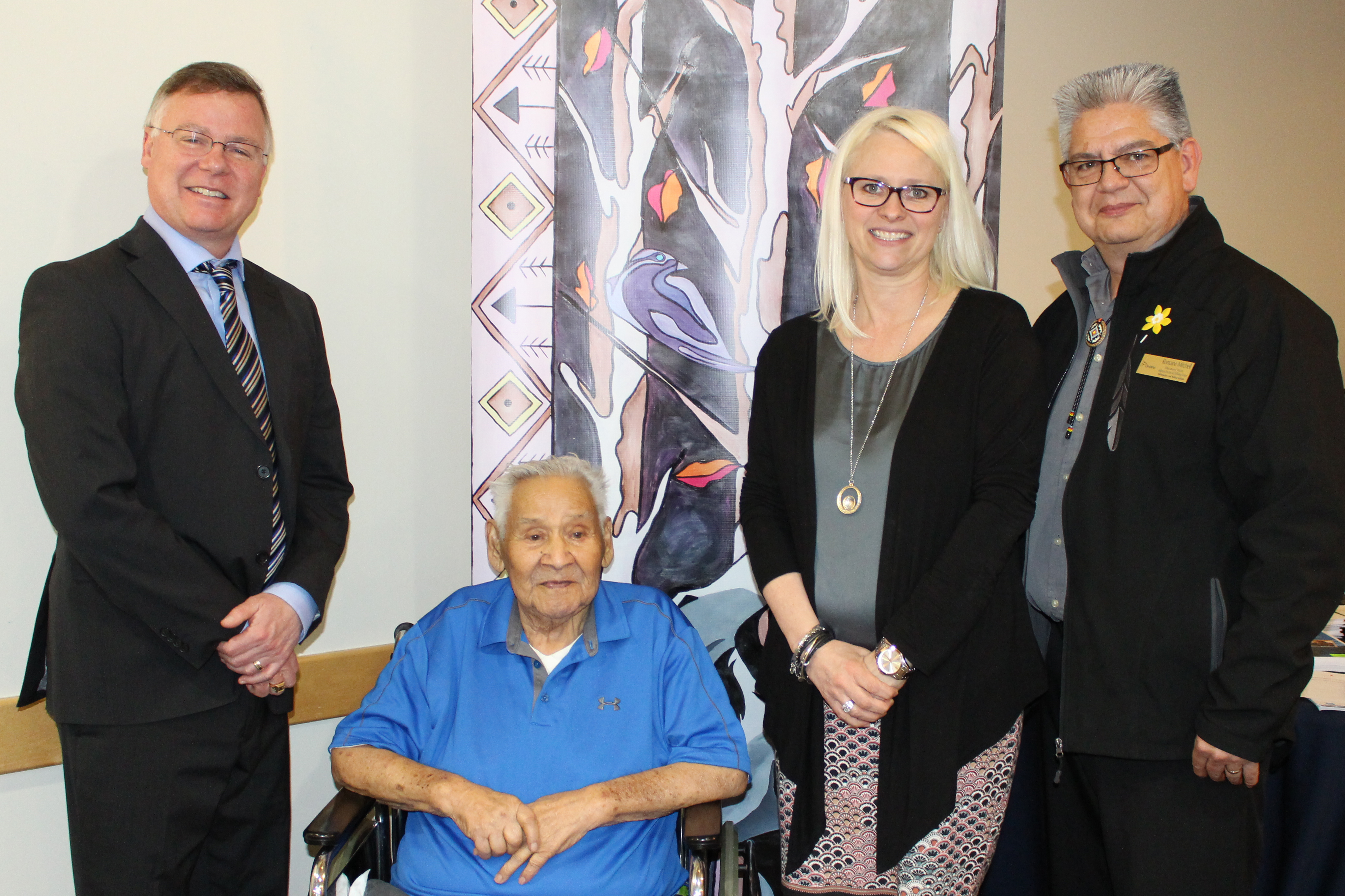 Thumbnail for the post titled: WWII Code Talker Levi Oakes Visits CDSBEO Educators