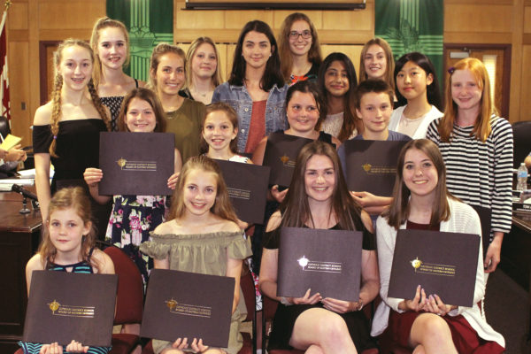 2018 Certificates of Appreciation Award Recipients