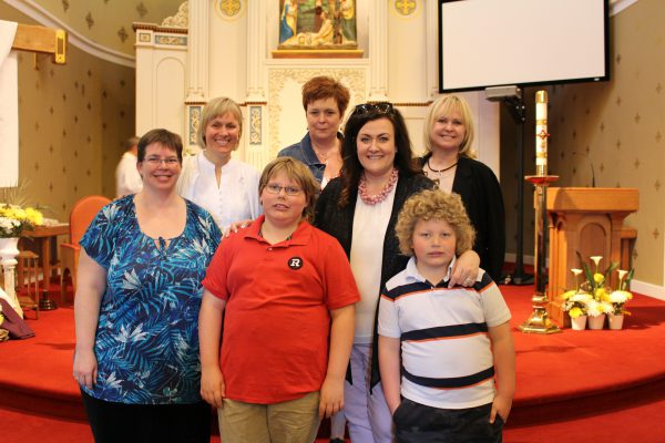 Catholic community members from St. Jude Catholic School.