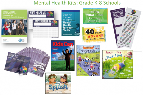 Mental health kits grades K-8.