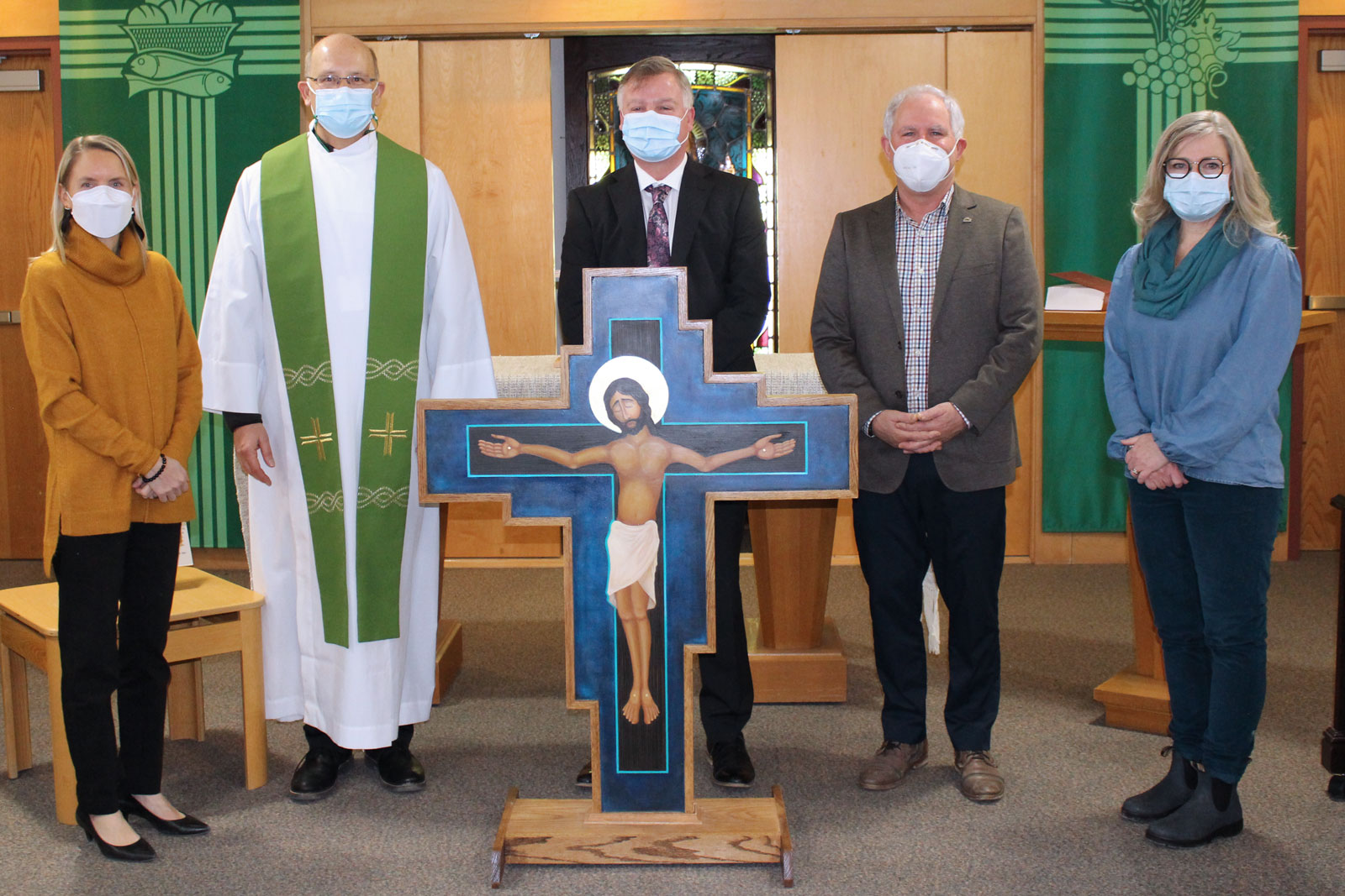 EOCCC 25th Anniversary cross at the CDSBEO board office.