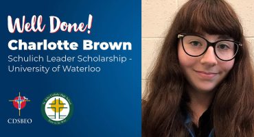 St. John CHS Student Charlotte Brown Selected as Schulich Leader Scholarship Recipient