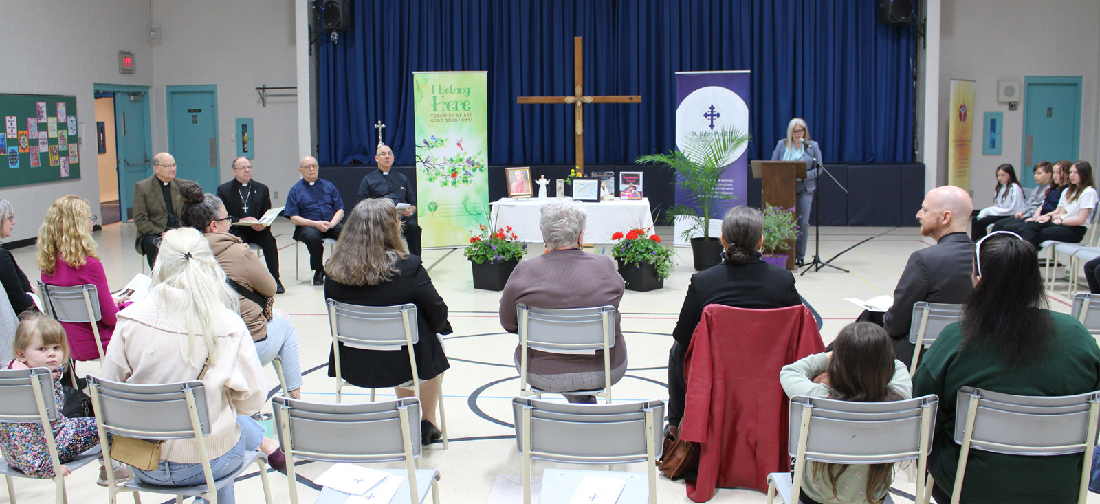 St. John Paul II Catholic School renaming ceremony.